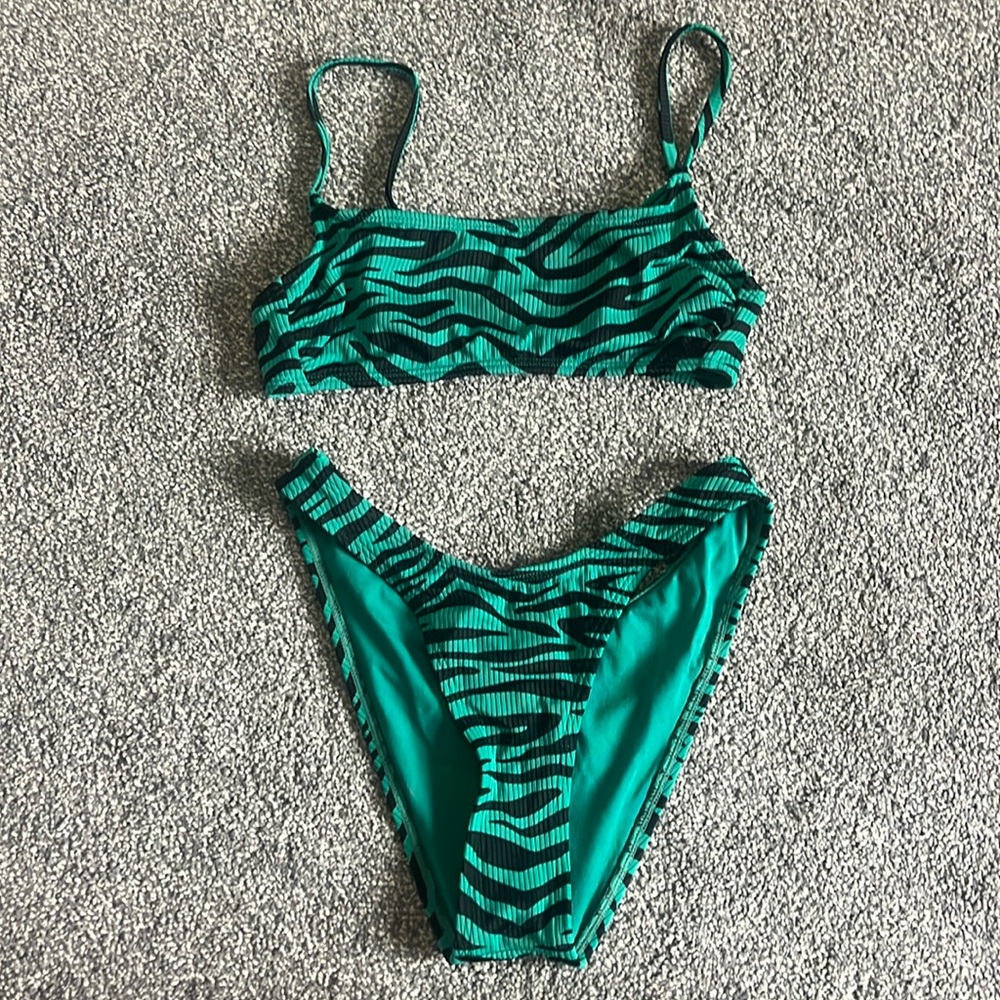 Target zebra green bikini